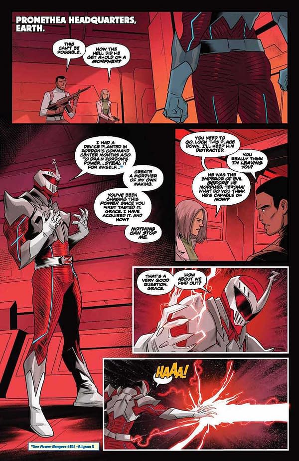 Interior preview page from Mighty Morphin Power Rangers #107