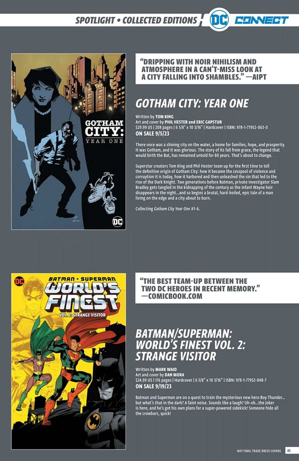 DC Comics Full Solicits July 2023