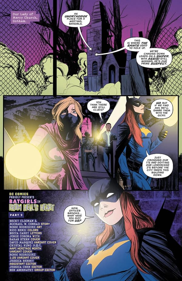 Interior preview page from Batgirls #18