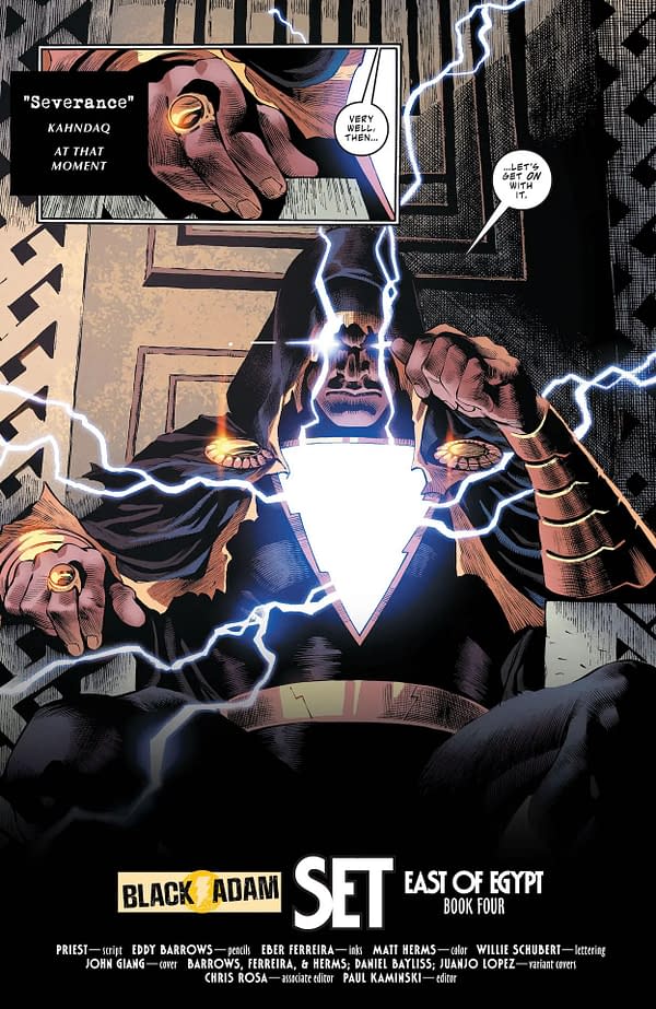 Interior preview page from Black Adam #11