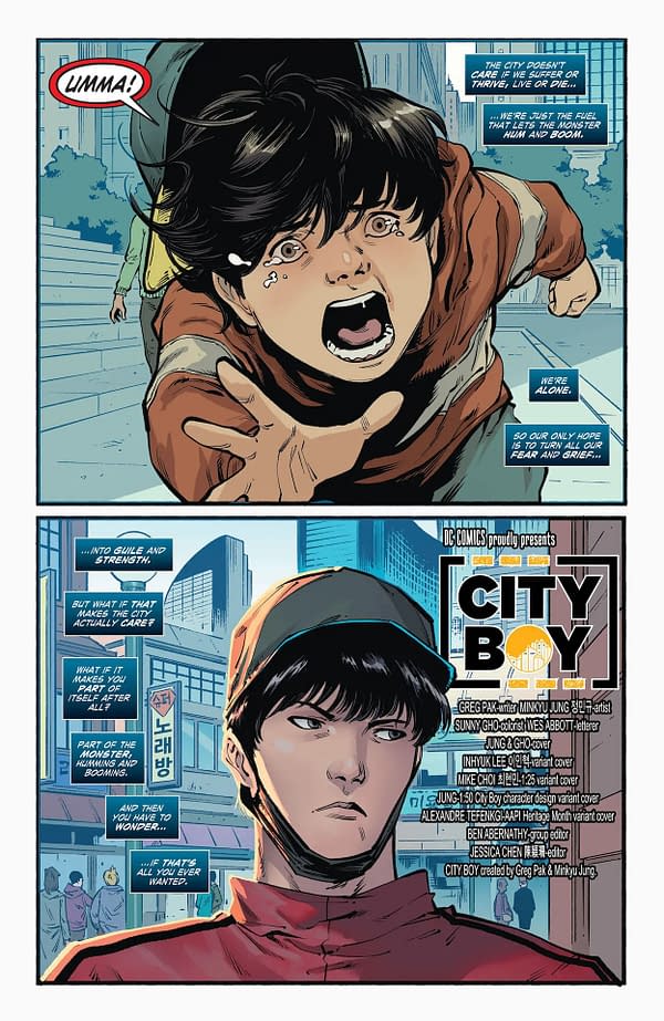 Interior preview page from City Boy #1