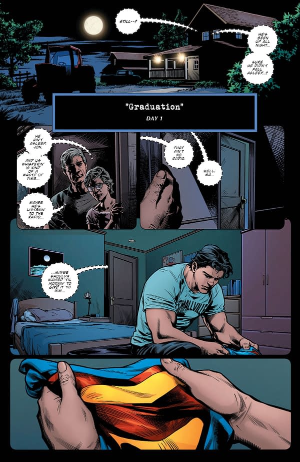Interior preview page from Superman: Lost #4