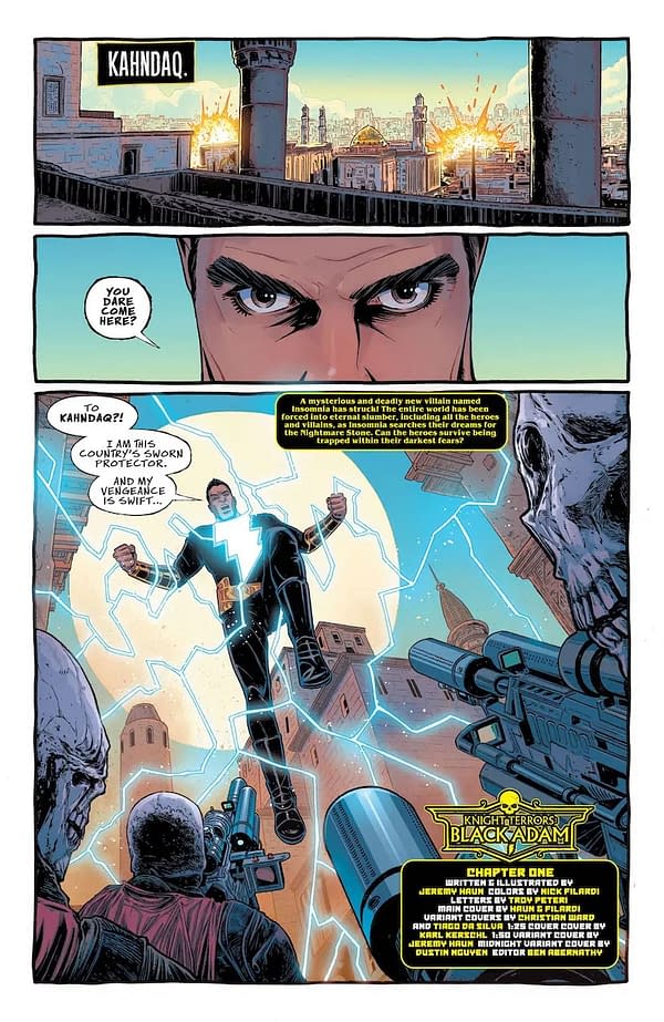 Interior preview page from Knight Terrors: Black Adam #1