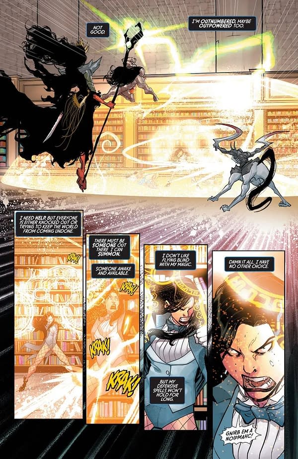 Interior preview page from Knight Terrors: Zatanna #1