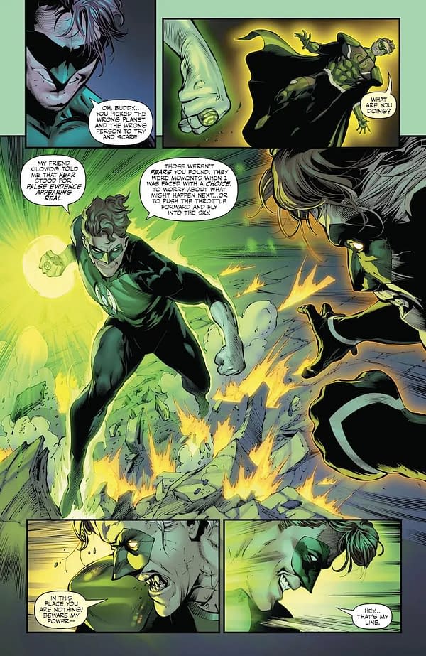 Interior preview page from Knight Terrors: Green Lantern #2