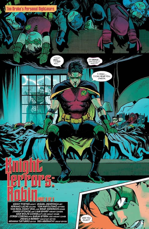 Interior preview page from Knight Terrors: Robin #2