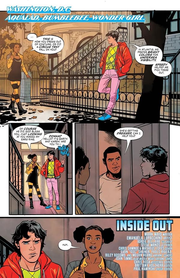 Interior preview page from World's Finest Teen Titans #2