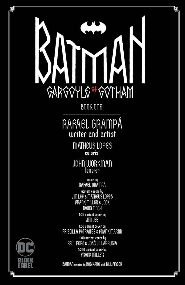 Interior preview page from Batman: Gargoyle of Gotham #1