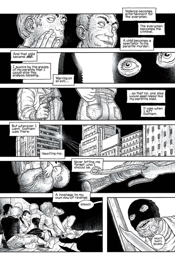 Interior preview page from Batman: Gargoyle of Gotham #1 Noir