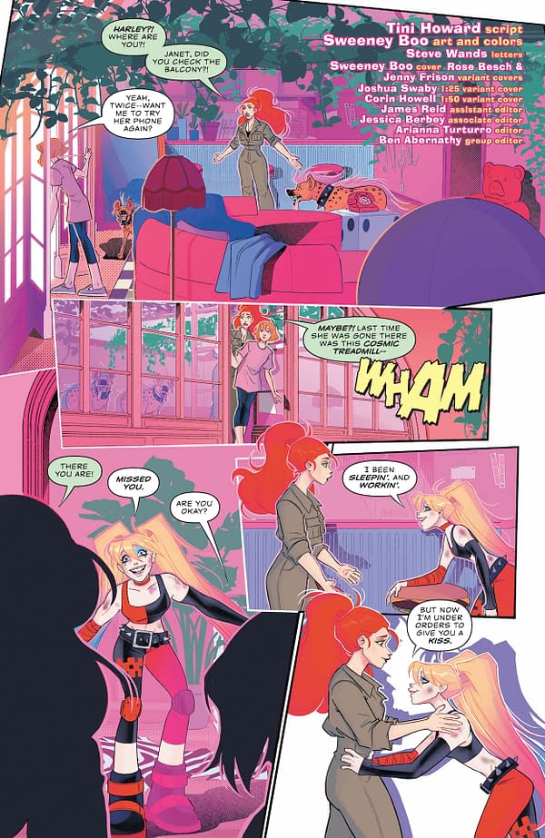 Interior preview page from Harley Quinn #32