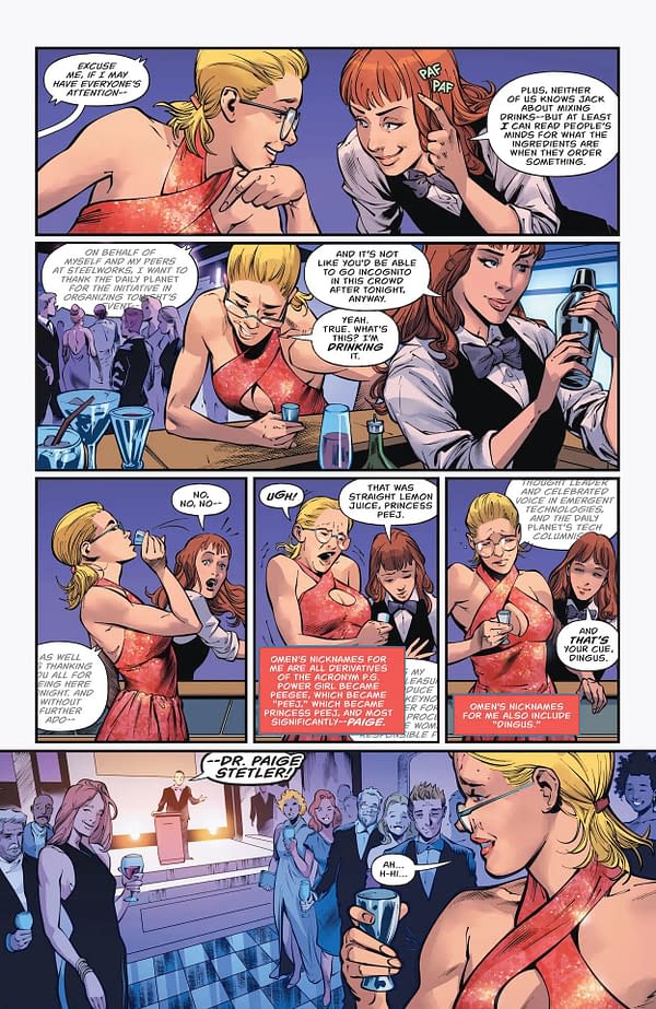 Interior preview page from Power Girl #1