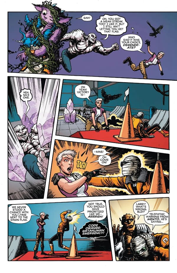 Interior preview page from Unstoppable Doom Patrol #6