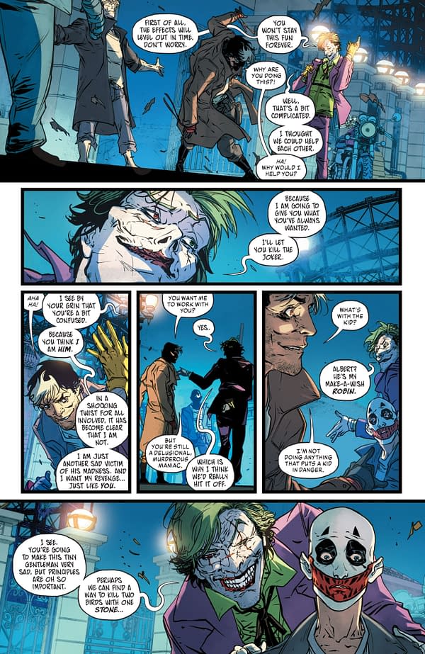 Interior preview page from Joker: The Man Who Stopped Laughing #12