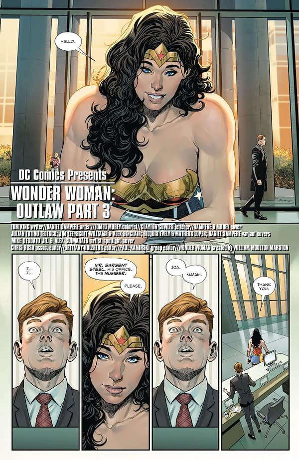 Interior preview page from Wonder Woman #3