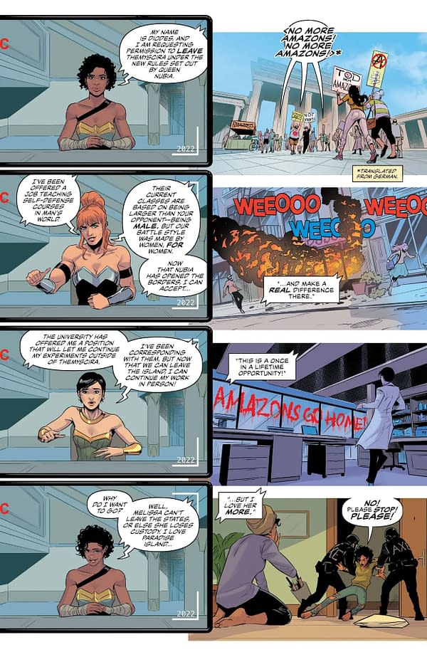 Interior preview page from Amazons Attack #3
