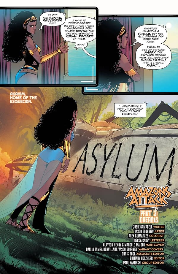 Interior preview page from Amazons Attack #3