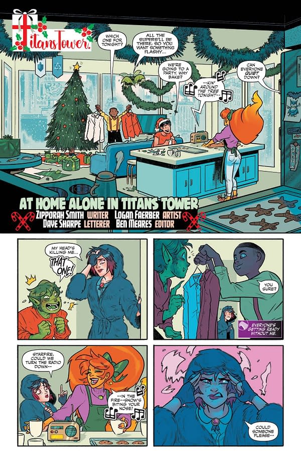 Interior preview page from DC's Twas the Mite Before Christmas #1