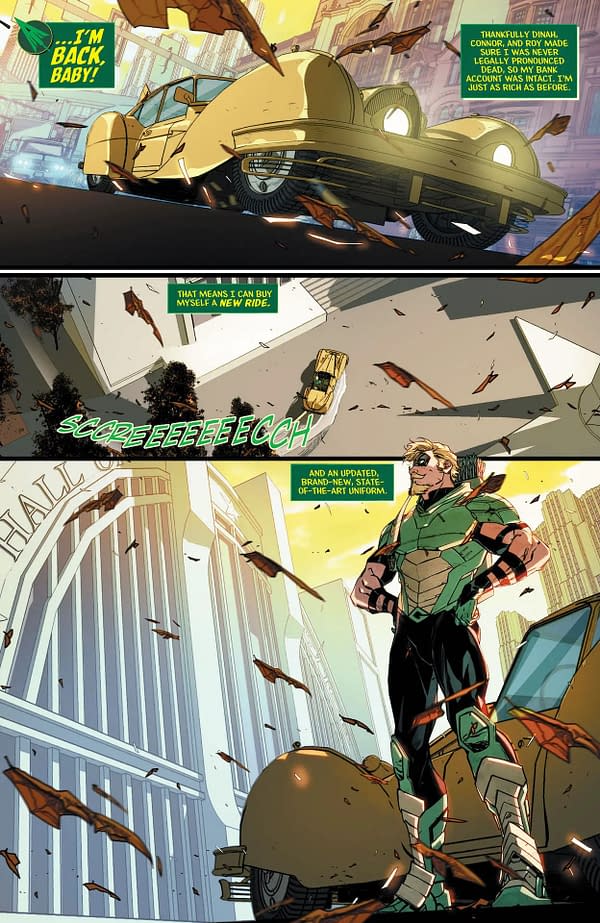 Interior preview page from Green Arrow #7