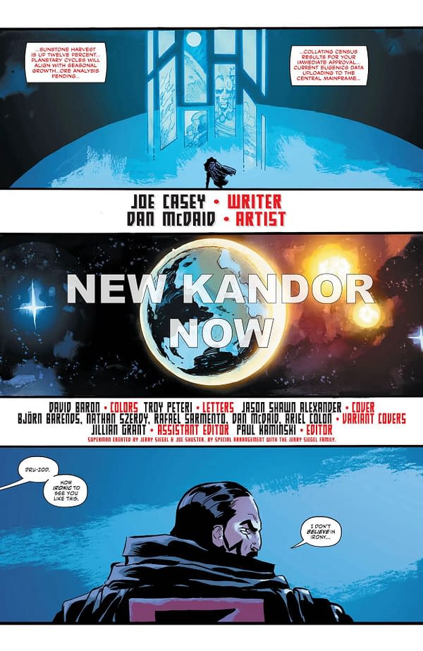 Interior preview page from Kneel Before Zod #1