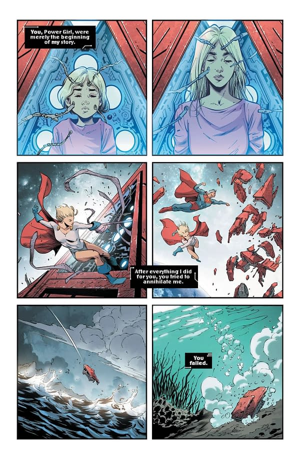 Interior preview page from Power Girl #4