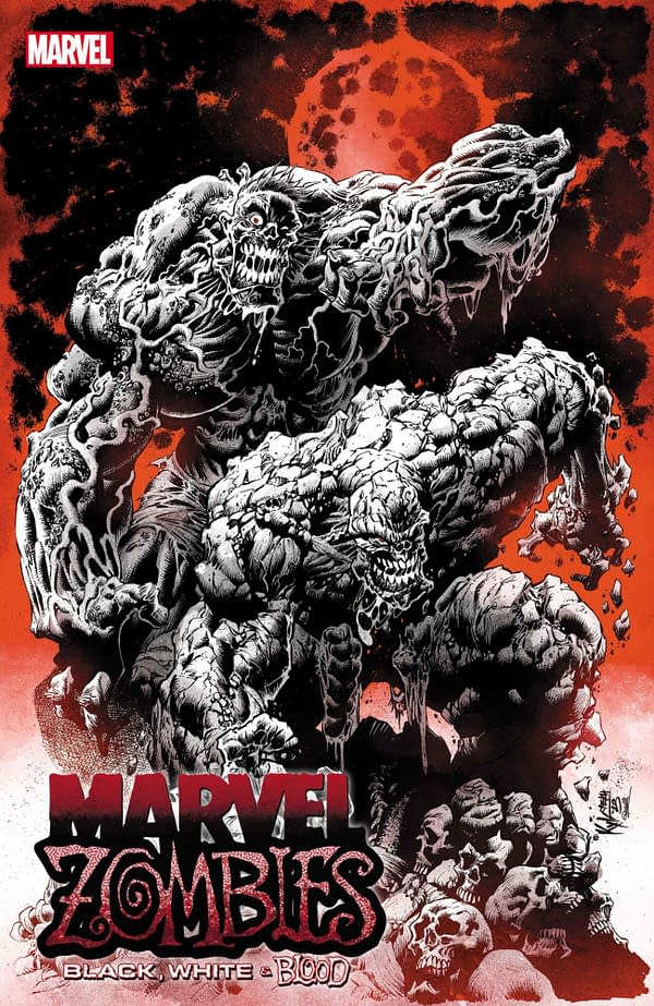 Cover image for MARVEL ZOMBIES: BLACK, WHITE, AND BLOOD #4 KYLE HOTZ COVER