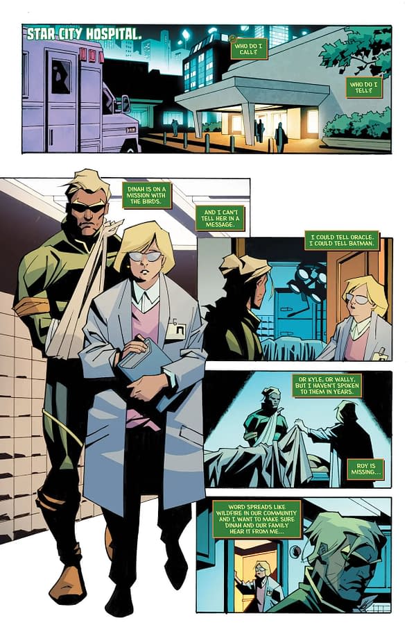 Interior preview page from Green Arrow #8