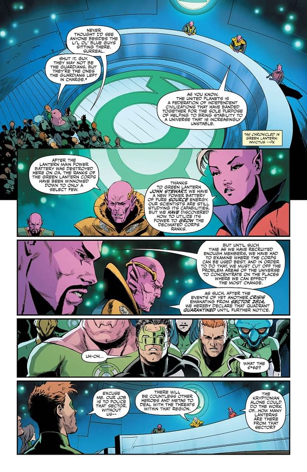 Interior preview page from Green Lantern #7