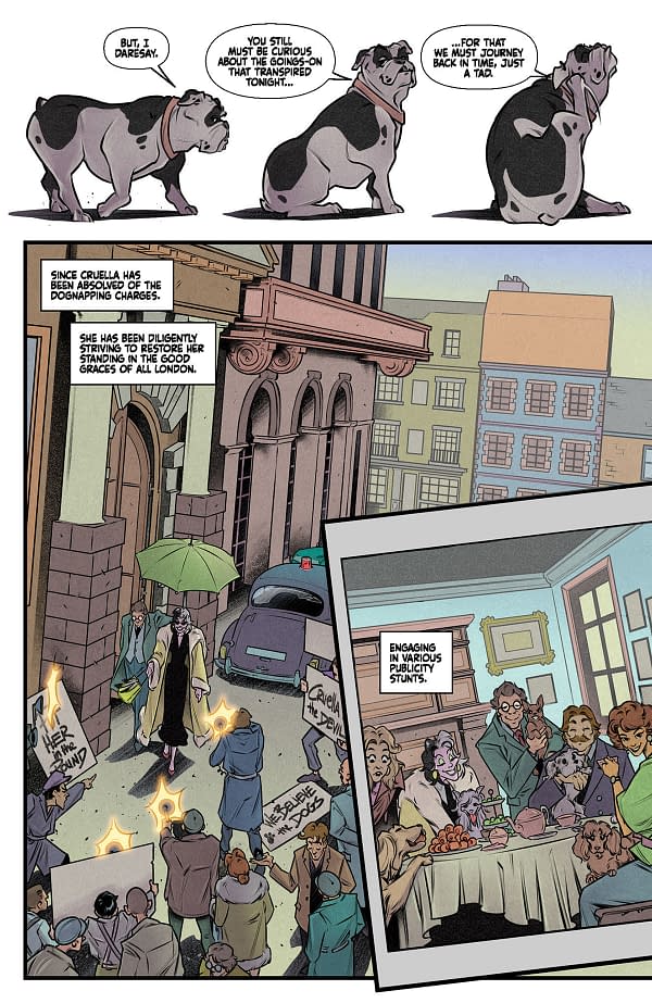 Interior preview page from Disney Villains: Cruella De Vil #1