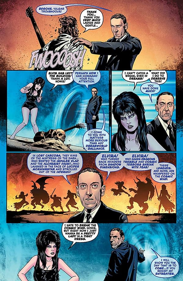Interior preview page from Elvira Meets HP Lovecraft #1