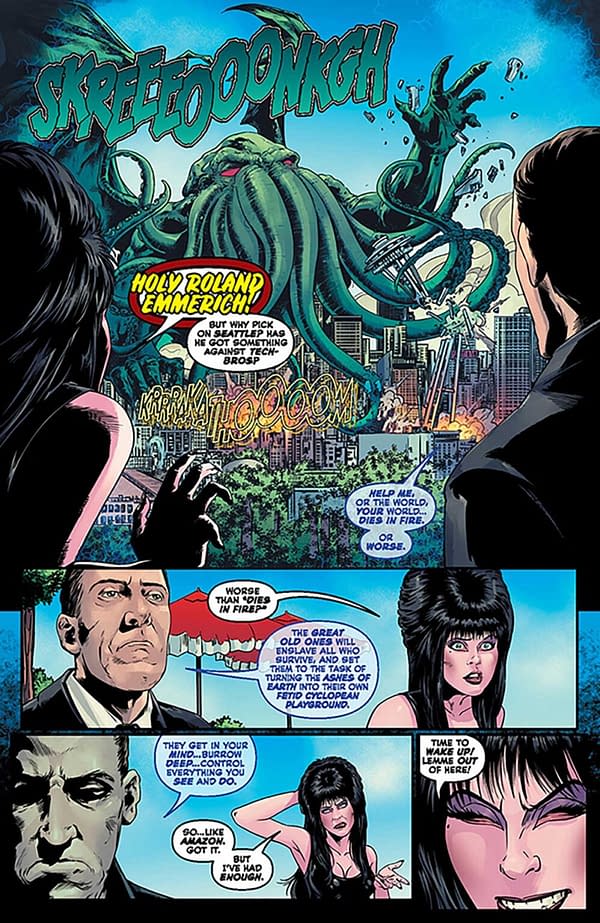 Interior preview page from Elvira Meets HP Lovecraft #1