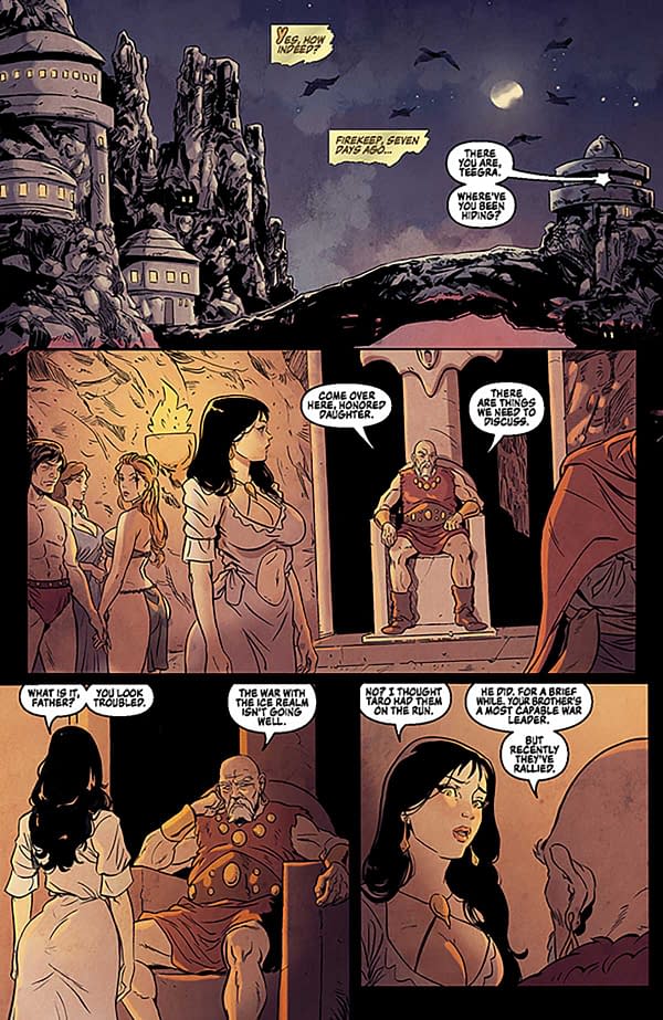 Fire and Ice: Teegra #1 Preview: Royal Runaway Ruffles Realms