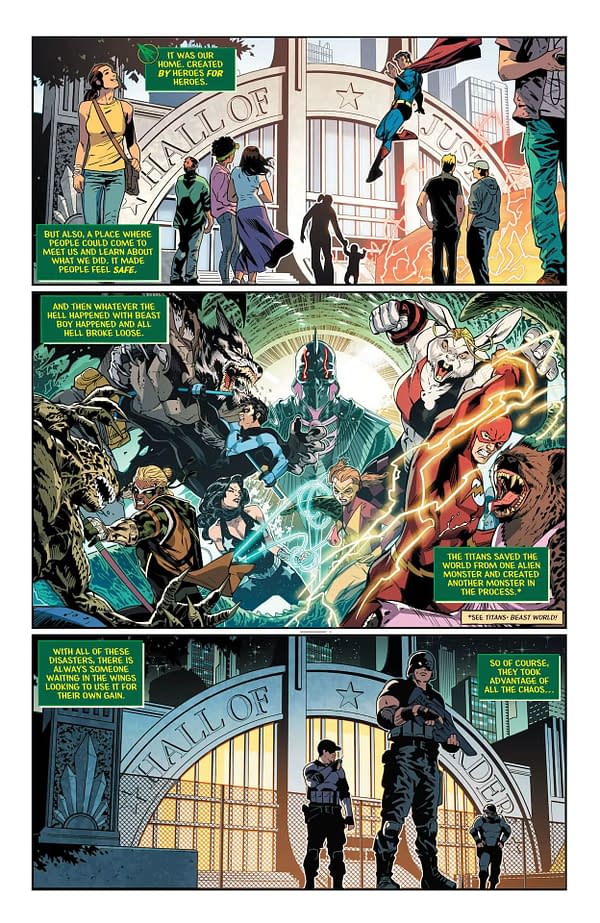 Interior preview page from Green Arrow #9
