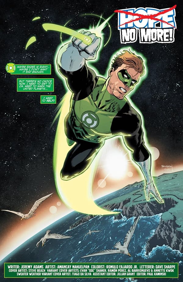 Interior preview page from Green Lantern #8