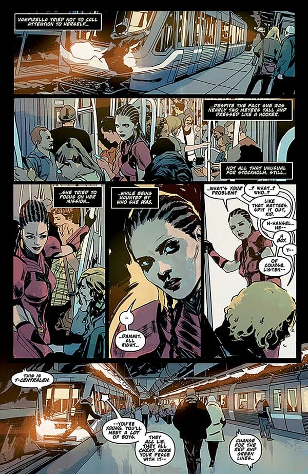 Interior preview page from Vampirella: Dracula Rage #5