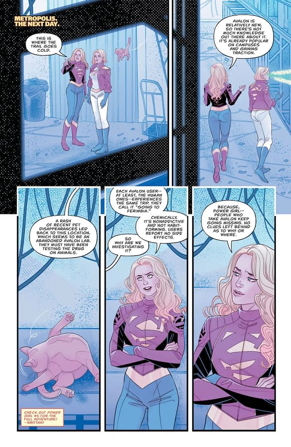 Interior preview page from Power Girl #6