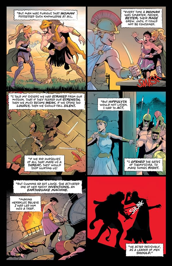 Interior preview page from Amazons Attack #6