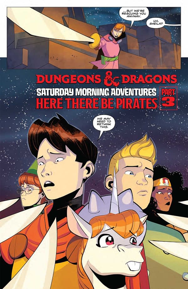 Interior preview page from DUNGEONS AND DRAGONS: SATURDAY MORNING ADVENTURES II #3 GEORGE KAMBADAIS COVER
