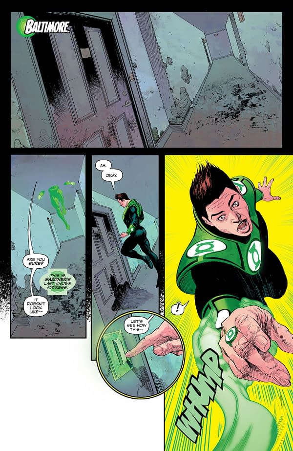 Interior preview page from Green Lantern: War Journal #8