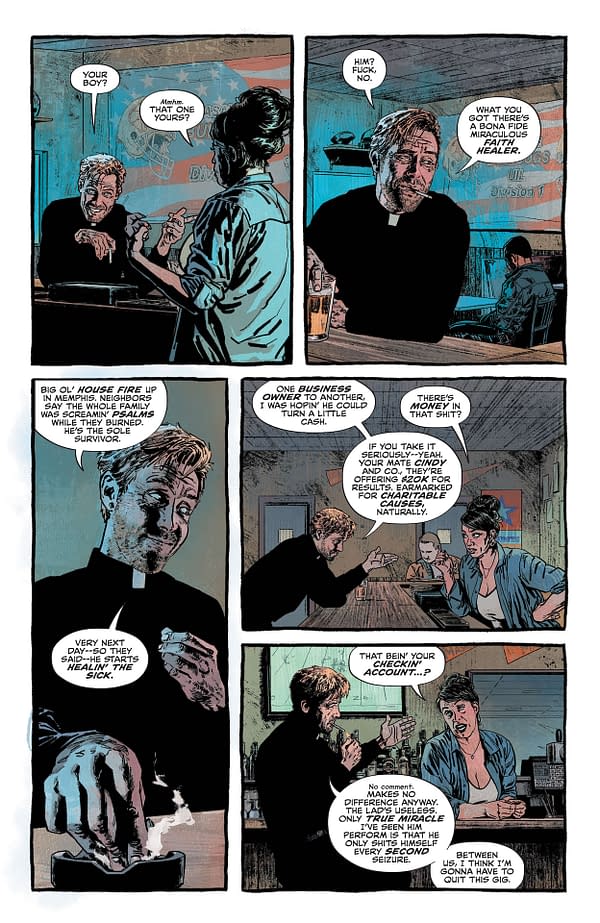 Interior preview page from John Constantine Hellblazer: Dead in America #4