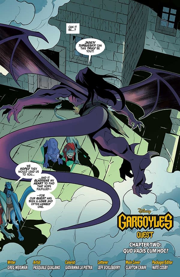 Interior preview page from Gargoyles Quest #2