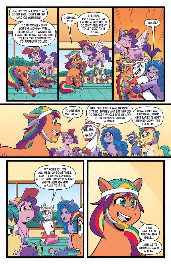 Interior preview page from MY LITTLE PONY: KENBUCKY ROLLER DERBY #4 SOPHIE SCRUGGS COVER