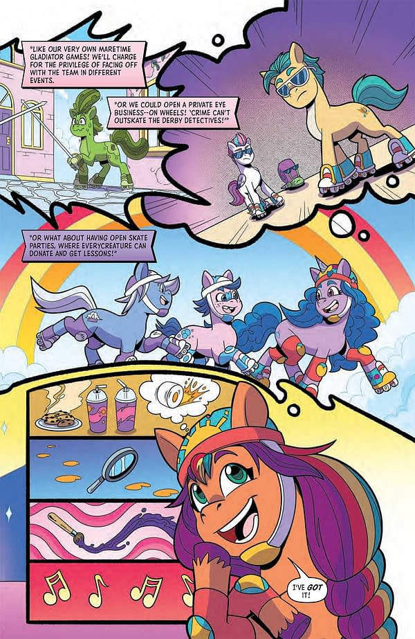 Interior preview page from MY LITTLE PONY: KENBUCKY ROLLER DERBY #4 SOPHIE SCRUGGS COVER