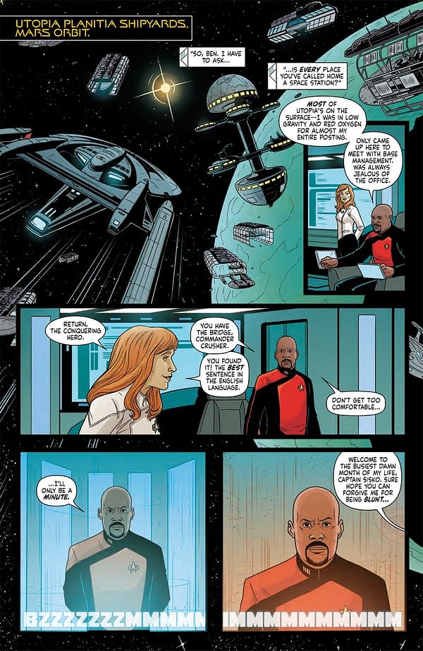 Interior preview page from STAR TREK #20 MEGAN LEVENS COVER