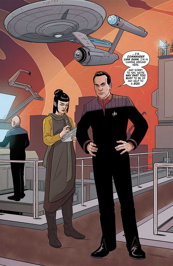 Interior preview page from STAR TREK #20 MEGAN LEVENS COVER