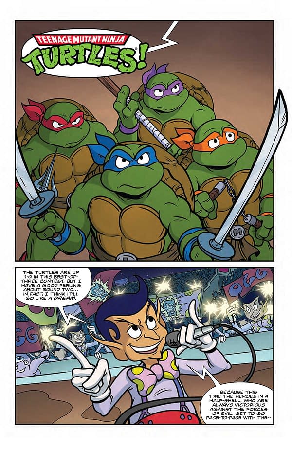 Interior preview page from TMNT: SATURDAY MORNING ADVENTURES CONTINUED #13 SARAH MYER COVER