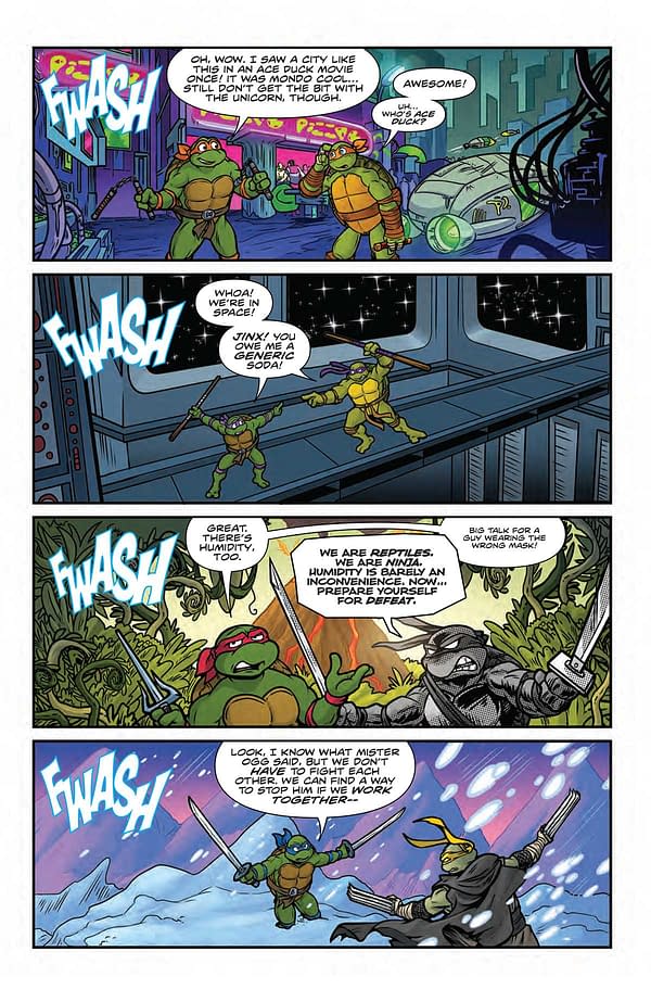 Interior preview page from TMNT: SATURDAY MORNING ADVENTURES CONTINUED #13 SARAH MYER COVER