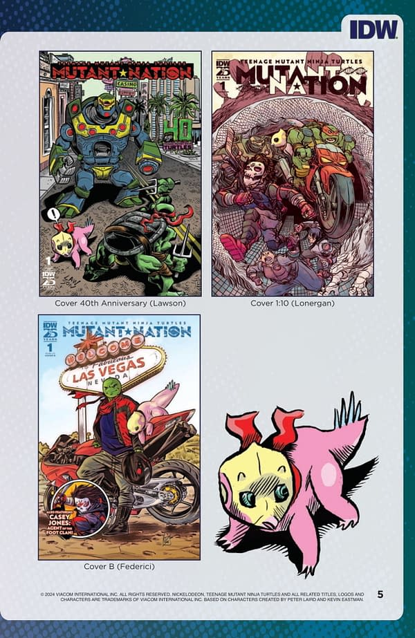 IDW September 2024 Solicits