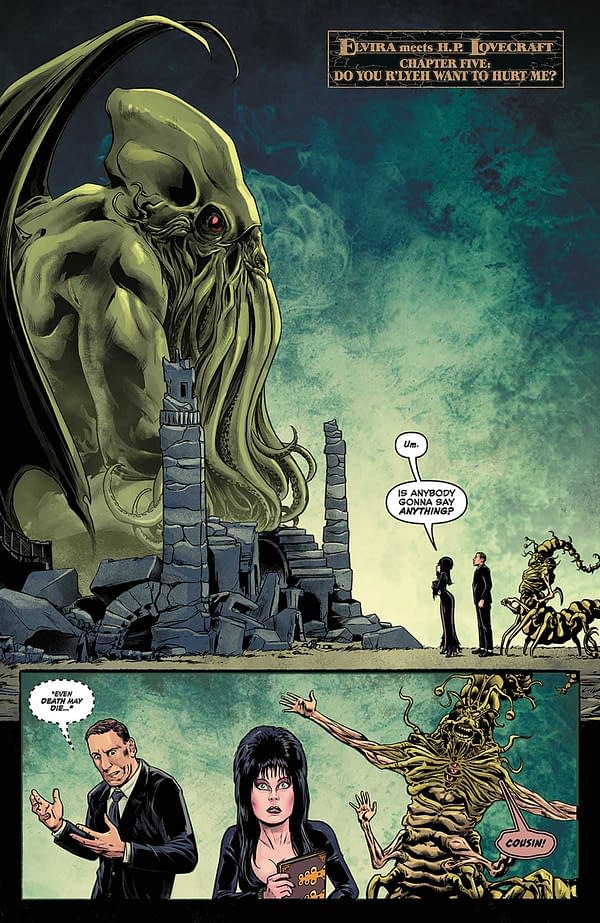 Interior preview page from Elvira Meets HP Lovecraft #5