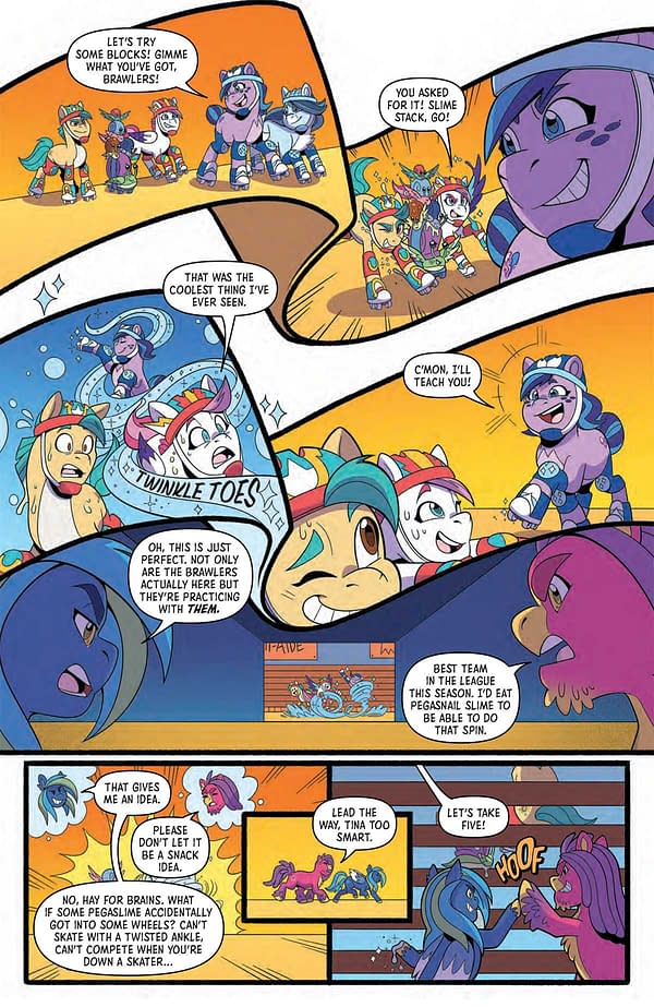 Interior preview page from MY LITTLE PONY: KENBUCKY ROLLER DERBY #5 KATE SHERRON COVER
