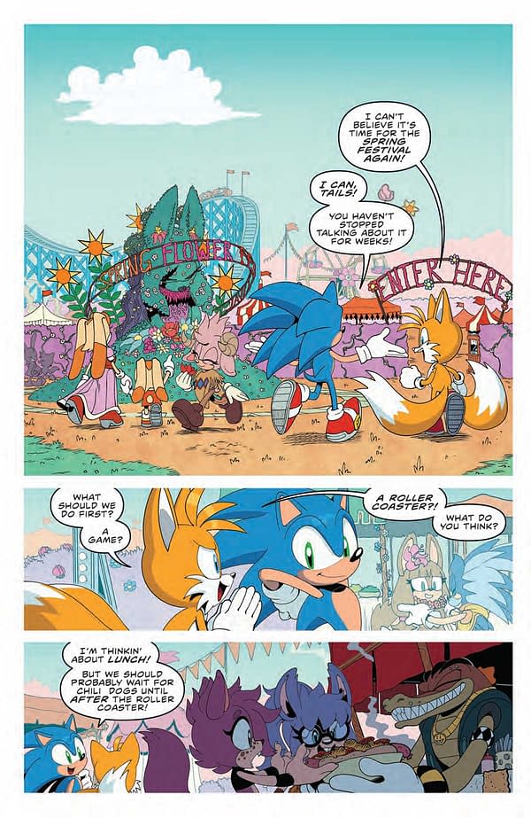 Interior preview page from SONIC THE HEDGEHOG: SPRING BROKEN #1 ADAM BRYCE THOMAS COVER